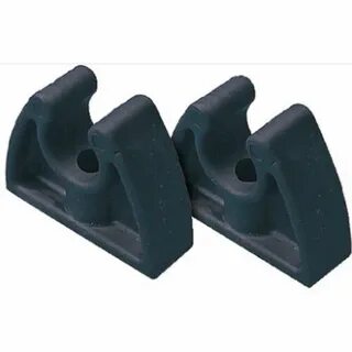 Pack of 2 Rubber Pole Storage Clips for Boats - Poles 3/4 In
