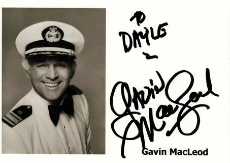 Kiwiautogal's Autographs: Gavin MacLeod