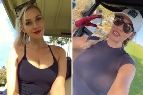 Paige Spiranac wears play fast and dont be a d*** hat