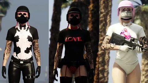 GTA 5 Online â™¡ Super Cute Female Outfit Components! (Tryhard
