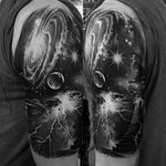60 Thunderstorm Tattoo Designs For Men - Weather Ink Ideas S