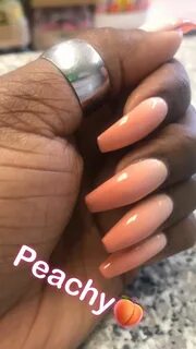 Peach Ombré 🍑 - #Ombre #pastel peach nail #Peach #x1f351 in 