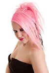 Woman with pink long hair free image download
