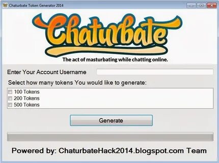 Chaturbate Token Hack Online Generator 2020 No Verification