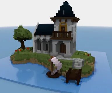 Project 2 Minecraft castle, Minecraft farm, Minecraft houses