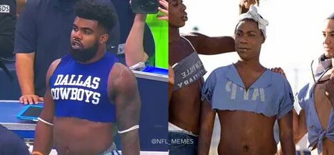 NFL Memes on Twitter: "Ezekiel Elliott out here looking like
