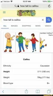 Q É how tall is caillou C - ) Cute memes, Caillou, Memes