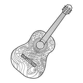 The Best Ideas for Guitar Coloring Pages for Adults - Best C