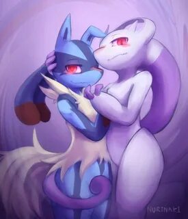 Lucario x Mewtwo by Nurinaki Mewtwo, Pokemon, All pokemon