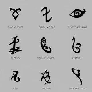 Shadowhunter Runes Tatuaggi modello, Tatuaggi, Simbolo