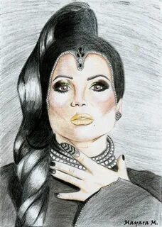 My Drawing - ouat, Regina Mills, the evil queen 3 Drawings, 