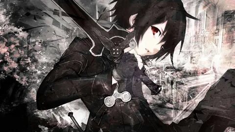 Wallpaper : anime, Sword Art Online, Kirigaya Kazuto, darkne