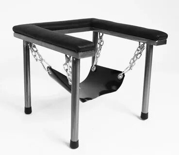 BDSM MöBEL - Queening Chair - Oral Stahl-Stuhl Polsterung - 