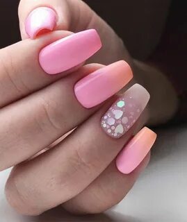 Нежно розовые ногти (79 фото)