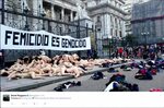 Mujeres se desnudan masivamente para protestar contra la vio