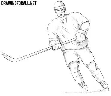 How To Draw A Hockey Player Simple