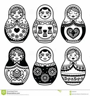 matryoshka doll design - Google Search Doll drawing, Russian