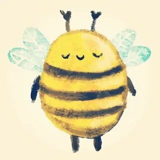 Pin by Ava Carroll on Bee, Just Bee Bee painting, Bee drawin