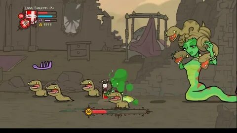 Castle Crashers Medusa Boss - YouTube