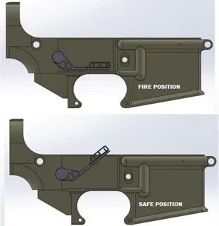 AK-47 Safety Selector Lever for an AR-15