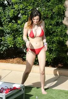 Bella Thorne in Red Bikini 2019 -10 GotCeleb