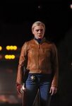 Katee Sackhoff Longmire Brown Leather Jacket Bing