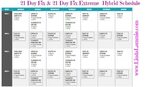 21 day fix real time workout calendar for Weight Loss Best W