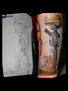 fallen military tattoos designs Military tattoos, Soldier dr