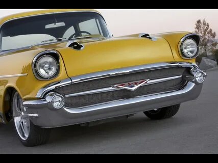 1957 57 Chevy Belair 210 150 Chrome Hood Rocket Only Pair Ot