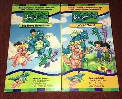 Dragon Tales * BIG BRAVE AVENTURES * LET'S ALL Share (2 VHS 