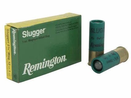 Remington Slugger Ammo 12 Ga 2-3/4 1oz Mag Rifled Slug Box o