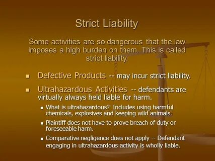 Business Law I Negligence and Strict Liability. - ppt video 