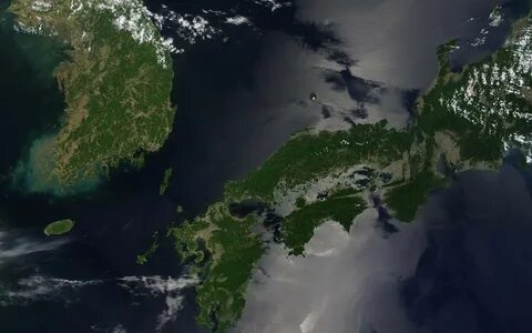 Japan Earth NASA Satellite.