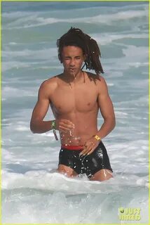 Jaden Smith Wears Just His Calvins for a Dip at the Beach: P