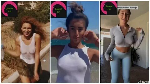 Hot and sexy girl dance tik tok no bra challenge - YouTube