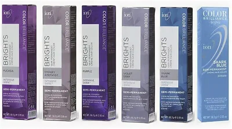 New ION Brights Temporary Hair Color Creme Dye Semi-Permanen