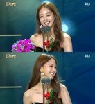 Han Ye Seul thanks her boyfriend Teddy at '2014 SBS Drama Aw