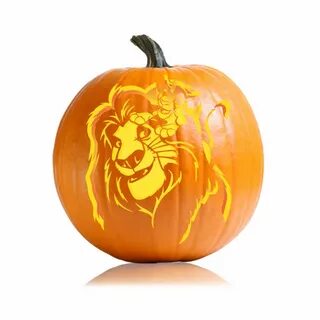Mufasa Lion King Pumpkin Pattern - Ultimate Pumpkin Stencils