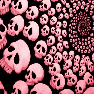Pink Skulls Twitter Backgrounds, Pink Skulls Twitter Themes 