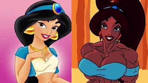 Disney Princesses as BODYBUILDERS (4 Characters)- Ariel, Jas