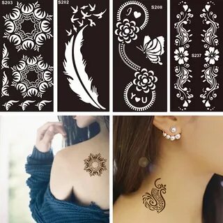 38+ Arabic Design Henna Stencil Stickers