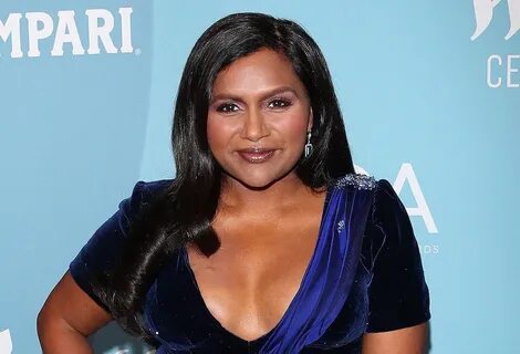 Mindy Kaling Goes Pink In Alberta Ferretti Suit & Disco Pump