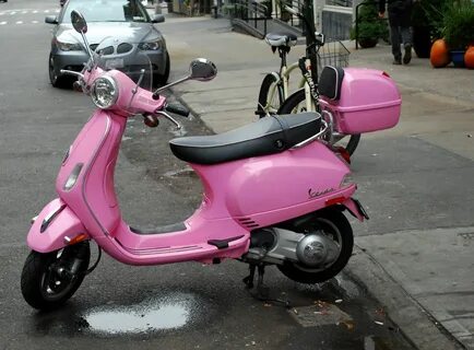 Pink Vespa scooter Vespas