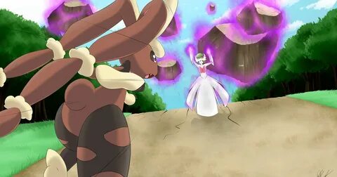 Pokémon, Mega Gardevoir, gardevoir / Mega Lopunny vs Mega Ga
