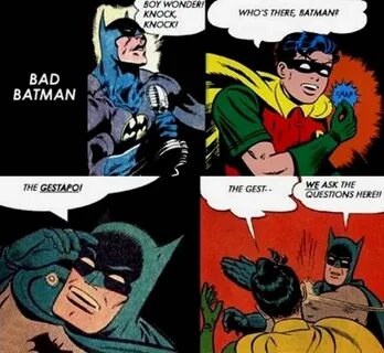 teehee Silly Batman slapping robin, Batman, Funny pictures