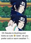 Obito Uchiha IG ⠀ ⠀ Oh Sasuke Is Blushing and Looks So Cute 