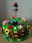 Garden Cake Garden cakes, Spring cake, Garden theme cake