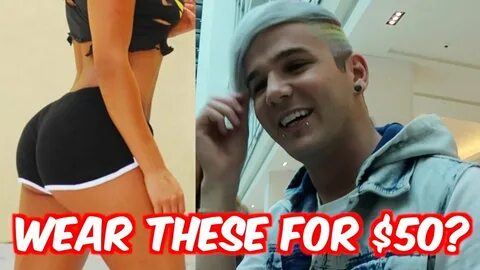 Paying MEN to Wear Super Short Shorts in Public - YouTube