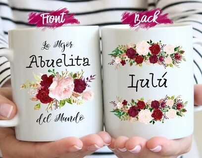 La Mejor Abuelita Del Mundo mug Personalized Grandma gift Et