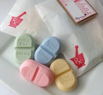 Chill Pill Soap Set RX Pill Soap Gift Set Goat Milk Soap Ets